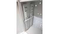 6U 19" Low Profile Adjustable Vertical Mount - Wall Mount Network / Server  Cabinet 600mm Deep - Grey