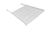 1U 19 Inch Adjustable Rack Mount Universal Shelf 550mm to 800mm Deep  - Grey
