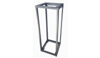 30u 4 Post Open Frame Rack - 19 inch - Heavy Duty - 500mm Deep - Black