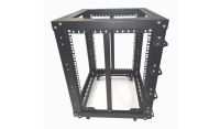 20u 4 Post Open Frame Rack - 19 inch - Heavy Duty - 500mm Deep - Black