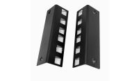 2u Desktop/Wall Mount - 2u internal Rails - Flat Pack Cabinet-Black