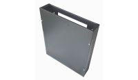 2U 19 inch Slimline Vertical Mount Network Wall Mount Cabinet 600 Deep - Black