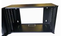 6U 19 Data Rack / Patching Network Cabinet 270mm Deep Black