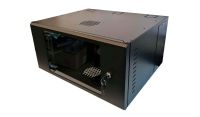6U 19 Data Rack / Network Cabinet Fixed Front and Adjustable Rear 19 inch Rails 500mm Deep Black