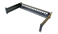 2U 19 Adjustable Rack Mount DIN Rail Panel Bracket