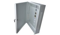 2U 19 Low Profile Vertical Wall Mount Network Cabinet 600 Style Light Grey