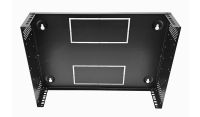 2u Desktop/Wall Mount - 350mm Deep-Flat Pack Cabinet  - Black