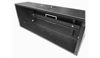 DIN Rail Metal Enclosure / Wall Cabinet-200 Style (1x 22 Module Dins)-Black