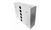 2U 19" Low Profile Vertical Wall Mount Network Cabinet 400 Style Light Grey