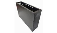 2u Desktop/Wall Mount - 450mm Deep-Flat Pack Cabinet  - Black