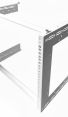 9u Open Frame Wall Rack - 300mm Deep-White-2 Post