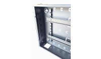 Universal Adjustable Enclosure - 2x 22 Way Module Dins / 1u Wall Box-350 Style - Black