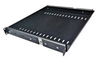 1U 19 inch Rack Mount Sliding Telescopic Shelf / Drawer 400mm Deep