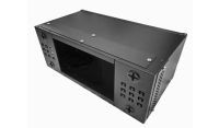 4U 19 inch Perforated Adjustable Data Cabinet Rack / Patching Network Cabinet 300mm Deep Black