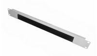 1U 19 inch Open Cable Tidy Brush Strip Panel Light Grey