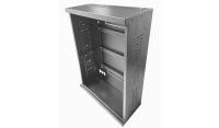 4U 19" Adjustable Low Profile Vertical Mount - Wall Mount Network / Server Cabinet 800mm Deep-Black