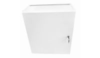 4U 19 Low Profile Vertical Wall Mount Network Cabinet 600 Style-White