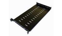 1U 19 inch Adjustable Rack Mount Shelf 250mm to 400mm