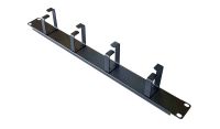 1U 4 Ring Horizontal Cable Tidy Management Panel