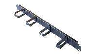 1U 4 Ring Horizontal Cable Tidy Management Panel