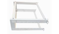 4u Open Frame Wall Rack - 450mm Deep- 2 Post - White