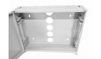 2U 19" Low Profile Vertical Wall Mount Network Cabinet 400 Style Light Grey