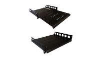 2U 19 inch Rack Mount Sliding Telescopic Shelf 400mm Deep