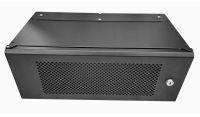 4U 19 inch Perforated Adjustable Data Cabinet Rack / Patching Network Cabinet 300mm Deep Black