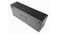 DIN Rail Metal Enclosure / Wall Cabinet-200 Style (1x 22 Module Dins)-Black