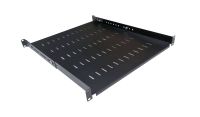 1U 19 inch Adjustable Rack Mount Shelf 550mm to 800mm