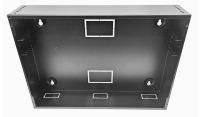 2U 19 inch Vertical Wall Mount Network Enclosure-Cabinet, Black