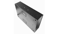 DIN Rail Metal Enclosure / Wall Cabinet-350 Style (2x 22 Module Dins)-Black