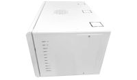6U 19 Data Rack / Network Cabinet Fixed Front and Adjustable Rear 19 inch Rails 390mm Deep White