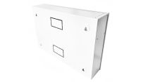 2U 19 inch Vertical Wall Mount Network Enclosure-Cabinet, White
