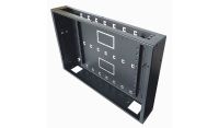 Universal Adjustable Enclosure - 2x 22 Way Module Dins / 1u Wall Box-350 Style - Black