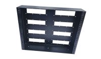 9u 19 inch Shallow Wall Mount Rack Box - 100mm Deep - Black
