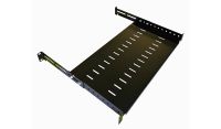 1U 19 inch Adjustable Rack Mount Shelf 250mm to 400mm