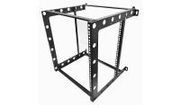 12U 19 inch 450mm Deep Internal Adjustable Rail for Open Wall Mount Frame Network/Data Rack -Black