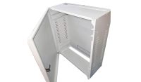 4U 19 Low Profile Vertical Wall Mount Network Cabinet 600 Style-White
