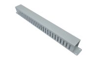 1U 19 inch Cable Dump Panel Clip on Grey