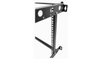 9U 19 inch 450mm Deep Internal Adjustable Rail for Open Wall Mount Frame Network/Data Rack -Black