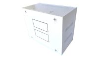 9U 19 inch Data Cabinet Rack / Patching Network Cabinet 300mm Deep White