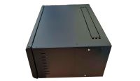 4U 19 Data Rack / Network Cabinet Fixed Front and Adjustable Rear 19 inch Rails 390mm Deep Black