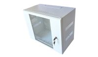 9U 19 inch Data Cabinet Rack / Patching Network Cabinet 300mm Deep White