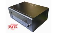4U 19 inch Data Cabinet Rack / Patching Network Cabinet 375mm Deep Black