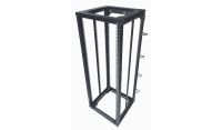 30u 4 Post Open Frame Floor Rack - 19 inch Internal Mounting Rail -Black(Per Set)
