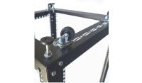 30u 4 Post Open Frame Rack - 19 inch - Heavy Duty - 500mm Deep - Black