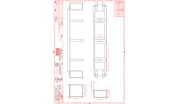 2U 7 Ring Horizontal/Vertical Cable Management Bar-Panel with cable entry