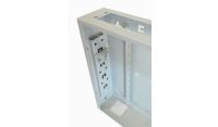 Universal Adjustable Enclosure - 2x 22 Way Module Dins / 1u Wall Box-350 Style - Grey