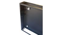 1U 19 inch Vertical Wall Mount Network Enclosure-Cabinet, Black